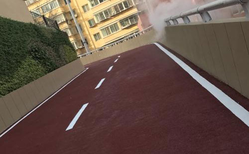 达坂城彩色路面